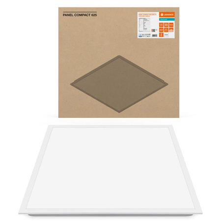 LED panelové kancelářské svítidlo stropní světlo 33W 3630lm 4000K neutrální povrchová montáž bílá 62x62cm UGR19 kompaktní Ledvance