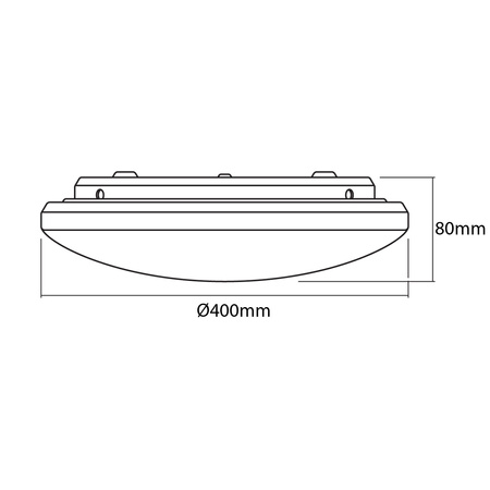 Přisazená LED stropní lampa 24W 3000K Teplá bílá 40cm kulatá ORBIS Pure LEDVANCE