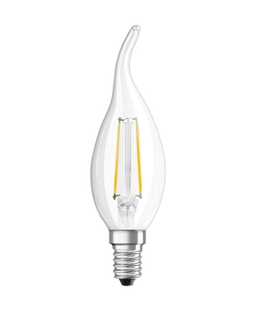 LED žárovka E14 BA35 CL 4W = 40W 470lm 2700K Teplá bílá 300° vlákno OSRAM SUPERSTAR Stmívatelné