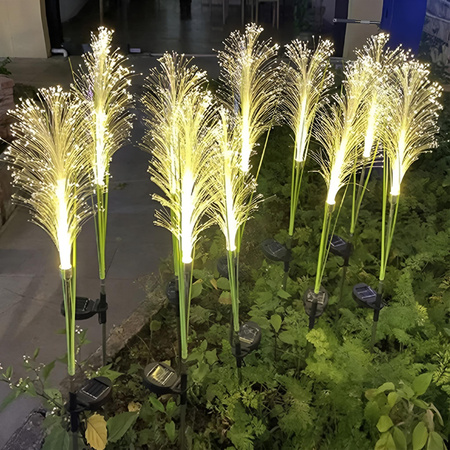 LED solární zahradní lampa řídící stojící okrasné IP44 venkovní travní světlo