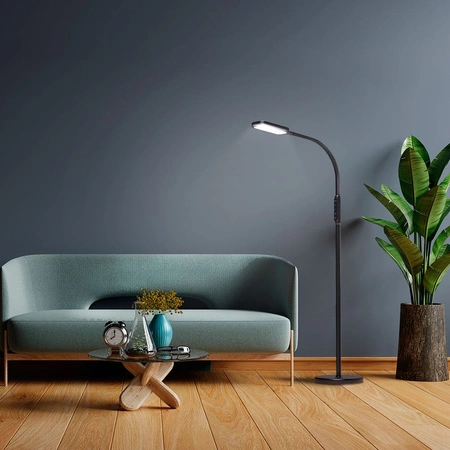 Stolní lampa 2v1 LED 12W 3000K-5500K CCT Stmívatelná dotyková černá