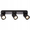 TIMO Stropní nástěnná lampa Nástěnná lampa Reflektor Pohyblivé halogenové svítidlo 3xGU10 Black LVT