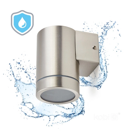 Zahradní lampa Venkovní nástěnná lampa GU10 IP44 Chrome Quazar Kobi