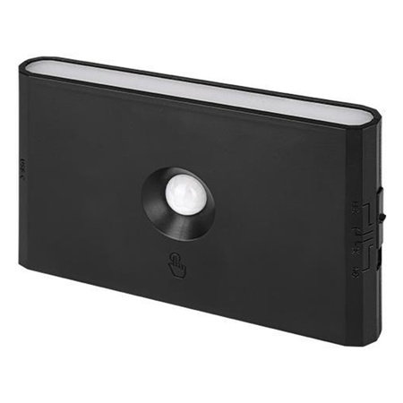 LED dobíjecí lampa 1W 170lm 3000/4000/6500K CCT 180° se senzorem pohybu Stmívatelná černá Wolf Masterled