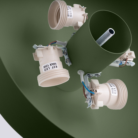 LED stropní svítidlo 4x E27 olivově zelené OMIQ Crimson SL.1680 Sollux