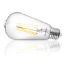 Žárovka LED E27, ST64 8W = 60W 880lm 4000K Neutralní bílá 360° Filament LUMILED