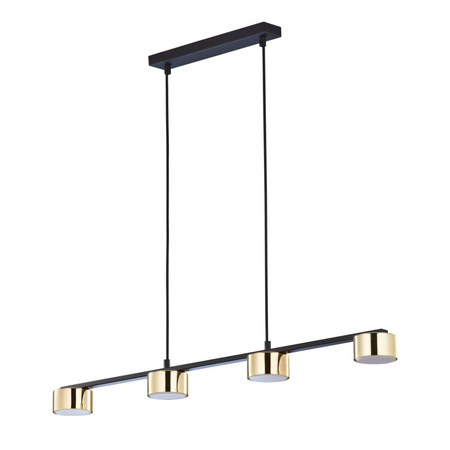 DALLAS GOLD/BLACK Závěsný lustr černo-zlatý moderní 4xGX53 6094 TK Lighting