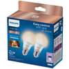 2x LED žárovka E27 A60 8W = 60W 806lm 2700-6500K SMART WiFi Philips WiZ