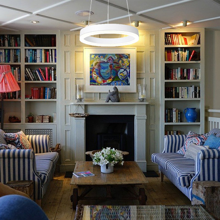 LED FOKKO 9W 3000K WHITE GOLDLUX módní závěsné. stropní svítidlo (Polux)