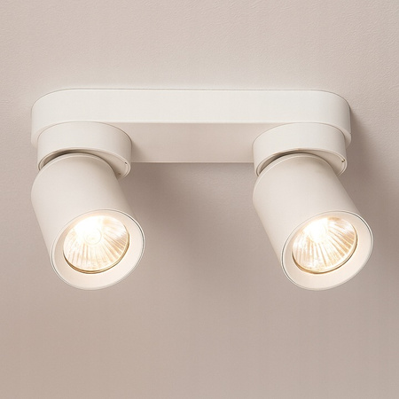 TIMO stropní nástěnné svítidlo nástěnné reflektorové svítidlo pohyblivé halogenové svítidlo 2xGU10 bílé LVT