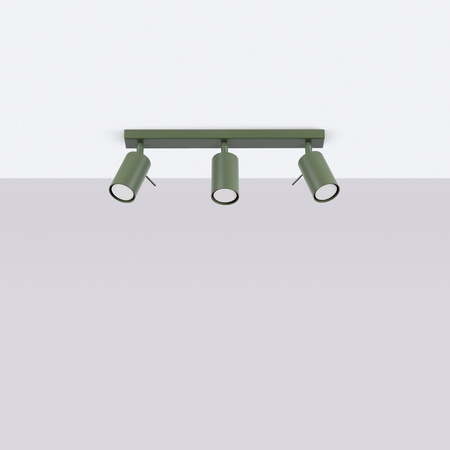 Bodové reflektorové stropní svítidlo Tuba 3x GU10 Olive Ring Bittersweet Shimmer SL.1502 Sollux