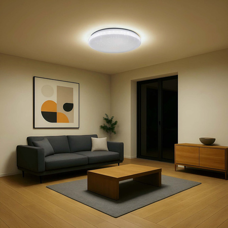 Plafond LED stropní svítidlo 100W 11200lm CCT 115° bílá Stmívatelné Pilot Pirius Sanico Goldlux