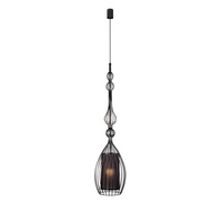 ABI L 8864 Nowodvorski Černé drátěné závěsné ocelové stropní svítidlo E27 ?22 cm Moderní