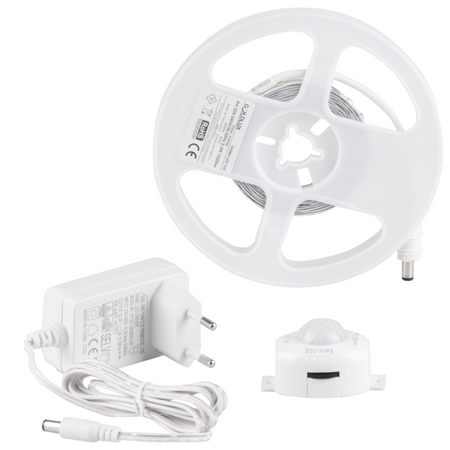 LED pásek se senzorem pohybu a soumraku 8,5 W 1020 lm 4000K neutrální 220-240 V bílý 2 m Sanico Goldlux