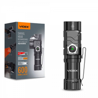 Taktická LED dobíjecí svítilna Vodotěsná 10W 600lm 5000K A244RH VIDEO