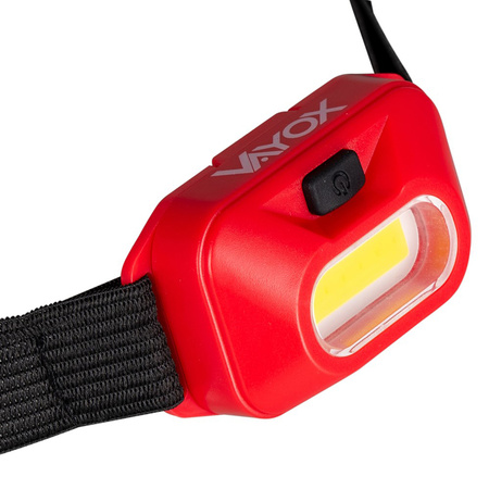 Bateriový červený světlomet COB IP44 150lm VA0118 Vayox