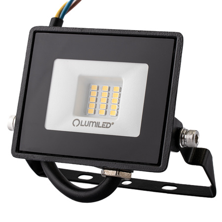 LED Reflektor 10W, 900lm 4000K IP65 Černá ZUNA2 LUMILED