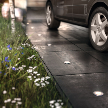 LED zahradní lampa na zem MOSS myGarden 3W 2700K IP67 kulatá stříbrná PHILIPS