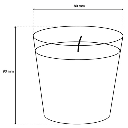Vonná dekorativní svíčka ze skla Cherry