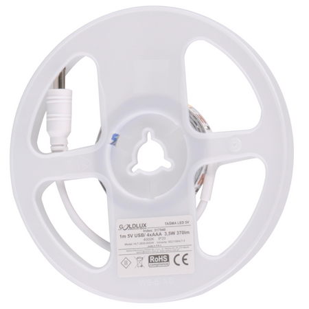 LED pásek se senzorem pohybu a soumraku 3,5W 370lm 4000K neutrální 1,5V bílá 1m Sanico Goldlux