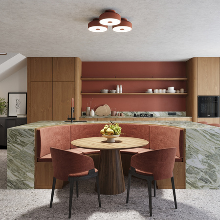 LED stropní svítidlo 4x E27 Ochre Red OMIQ Crimson SL.1681 Sollux