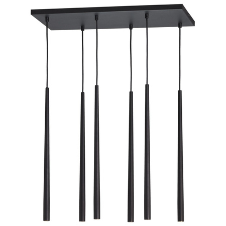 PIANO BLACK Závěsné stropní svítidlo Icicle Lustr černý moderní 6xG9 6412 TK Lighting