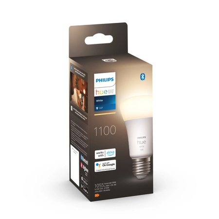 LED žárovka E27 A60 9,5W 2700K Warm PHILIPS HUE White Bluetooth Zigbee