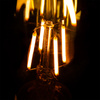 6x Žárovka LED Edison E27, ST64 6W = 50W 420lm 2200K Teplá bílá 360° Filament Smokey LUMILED