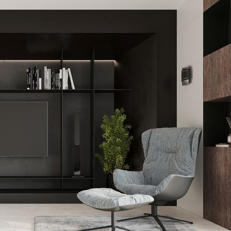 Nástěnné svítidlo LED HESTIA G9 Nástěnné svítidlo horní spodní černé SOLLUX