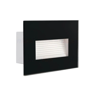 GLASI LED venkovní fasádní zahradní lampa 3W 4000K IP44 zapuštěná černá Kanlux