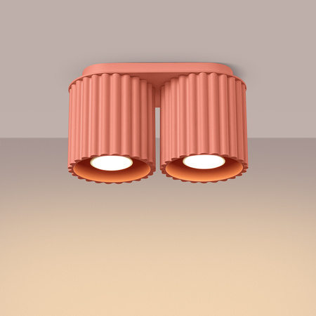 Svítidlo pro povrchovou montáž 2x GU10 Aluminium Peach Aura Deep Space SL.1825 Sollux