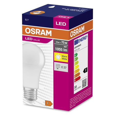 LED žárovka A60 E27 10W = 75W 1055lm 2700K Teplá bílá 200° OSRAM