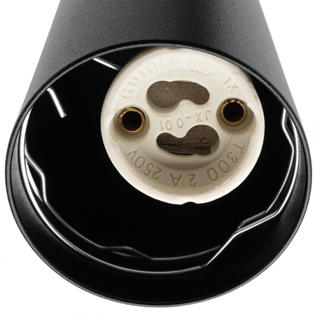 Sada osvětlovacích přípojnic 1m + 3x Soplo GU10 černá LUMILED reflektor na přípojnici