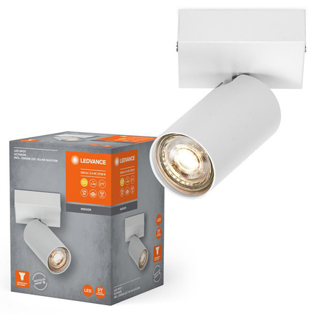 LED stropní nástěnné svítidlo Nástěnné svítidlo pro povrchovou montáž 3,4W 230lm 3000K Teplá stmívatelná bílá LED Spot Octagon Ledvance