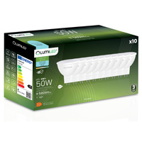 10x Žárovka LED GU5.3, MR16 6W = 50W 580lm 6500K Studená bílá 120° 230V LUMILED