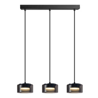 Sanico Goldlux 3x GX53 Black Ophelia Závěsné stropní svítidlo