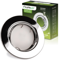 Halogenová Podhledové svítidlo GU10, MR16 Nastavitelná Kulatá Chrom Plech AURELI LUMILED