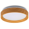 Plafond LED povrchové stropní svítidlo WOODY 18W 4000K Round IP44 27cm LUMILED