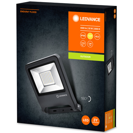 LED reflektor 50W 4500lm 3000K IP65 šedý LEDVANCE Reflektor Endura