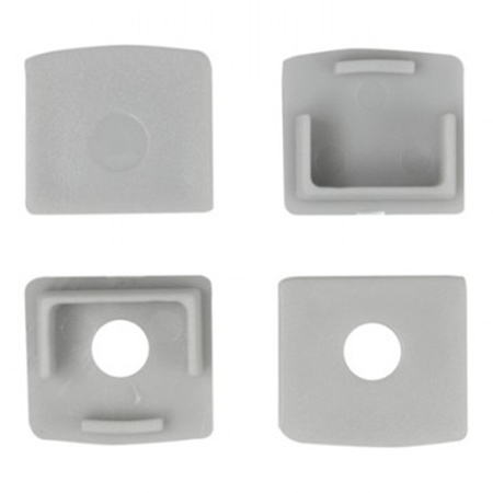 Hliníkový LED profil pro sádrokarton REGIPS Zapuštěný pod omítku eloxovaný 2m s průhledným difuzorem pro LED pásky + krytky Ecolight řady GP