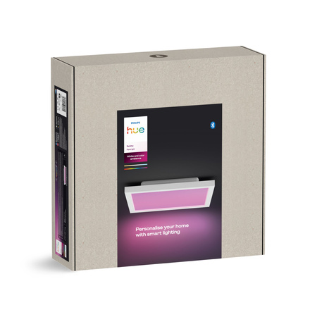 LED panel Povrchové stropní svítidlo 30x30 cm 25W 1760lm IP20 Bílá a barevná Ambiance RGB + TW White Smart SMART Zigbee Bluetooth Surimu Philips HUE