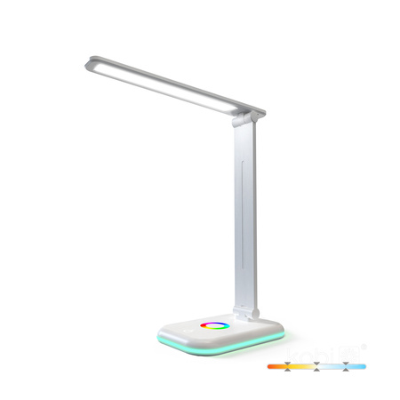 LED 7W 460lm CCT 120° dobíjecí bílá stolní lampa Noblite Kobi