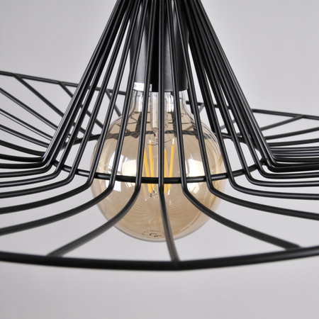 ABANO stropní závěsné svítidlo 1x E27 převislá černá GOLDLUX (Polux)