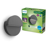 Zahradní nástěnná lampa Venkovní fasádní lampa LED 4,3 W 800 lm 2700 K IP44 Antracit Valor Ultra Efficient Philips
