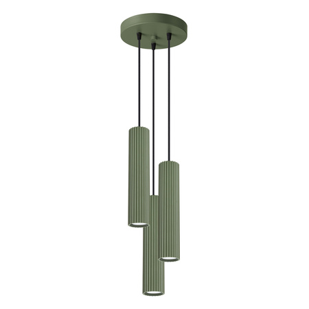 Stropní závěsné svítidlo Tuba Spot 3x GU10 Olive Carbon Deep Space SL.1614 Sollux