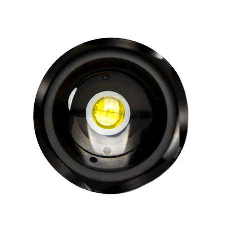 ZOOM LED XHP70 taktická svítilna 25W 2000lm 3 REŽIMY 1000m IP67 hliník VA0021 VAYOX