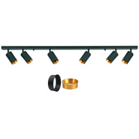 Pásové svítidlo Stropní a nástěnné LED svítidlo 6 x GU10 MARIBEL Black GOLDLUX (Polux)