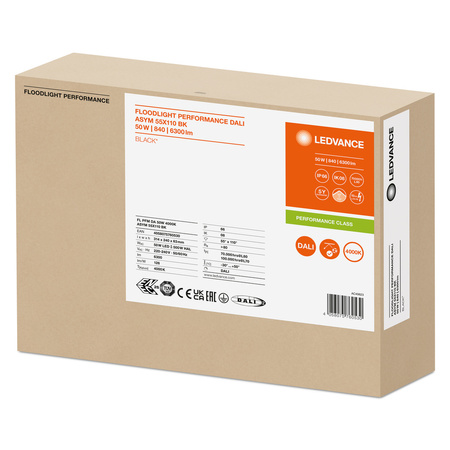 LED reflektor Venkovní reflektor Stmívatelný 50W 6300lm 4000K IP66 Černý reflektor Ledvance