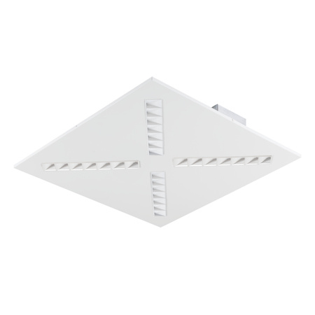 Stropní panelové svítidlo LED 30,5 W 60x60 cm 4300 lm 3500 K teplá bílá 80° zápustné bílé Kanlux