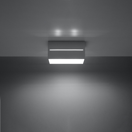 Svítidlo pro povrchovou montáž LOBO MAXI 2xG9 Obdélníkové šedé SOLLUX